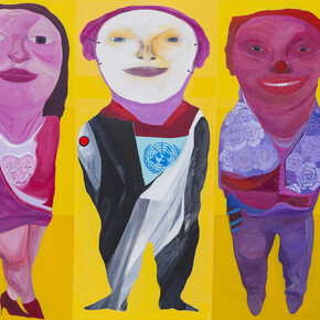 Kais Salman, UN Mission, 2014, Acrylic on canvas, 150 x 200 cm