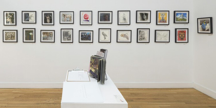 The Moleskine Project VI, Exhibition view. Courtesy of Shaun Roberts