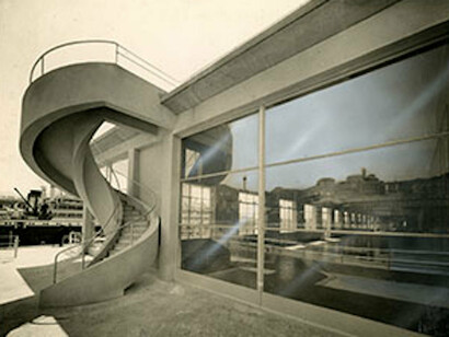 Studio Marconi, Stazione marittima Andrea Doria a Genova (architetto L. Vietti), 1932 ca., Mart, Archivio del ʼ900, Fondo Figini-Pollini