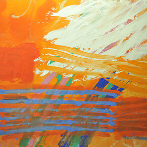 Albert Irvin, Pegasus, 1982, acrylic on canvas, 84 x 120 in/213.4 x 304.8 cm