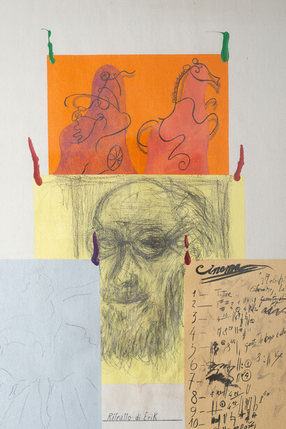 Aldo Mondino, Ritratto di Erik (dettaglio). Cortesia della Galleria de’ Foscherari