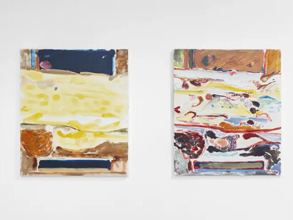 Various artists, Painting at the time of artificial intelligence, exhibition view. Courtesy of Galleri Duerr