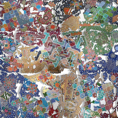 Veer Munshi, Ruhani otar (divine essence), 2024. Courtesy of Aicon Gallery