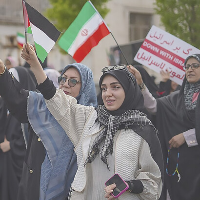 Iranian locals express relief and happiness post Iran's missile strike on Israel, showing solidarity with Gaza