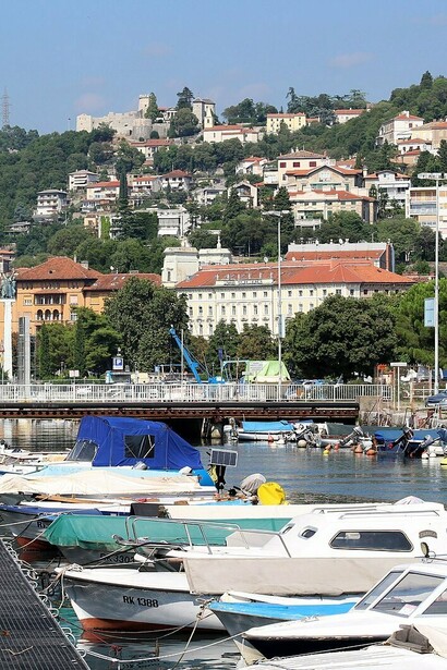 Delta del Rječina, città di Fiume, ora Rijeka, Croazia