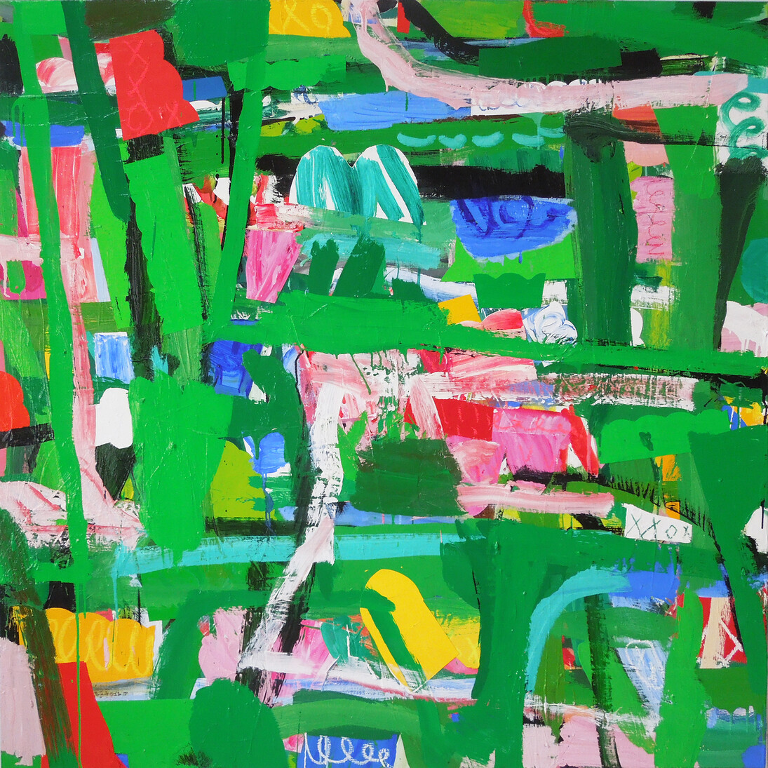 Toru Hamada, T-11-2, 2011, oil on canvas, 130 x 130 cm
