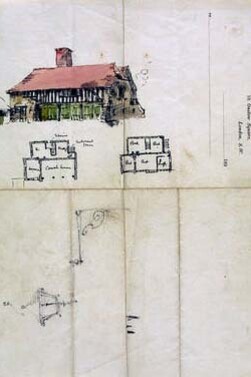 Design for a coach house, Edwin Landseer Lutyens, 1891 – 2. Museum no. E.2-1991. © Victoria and Albert Museum, London