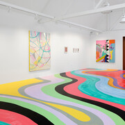 Sarah Cain, Quiet riot, exhibition view. Courtesy of Anthony Meier Gallery