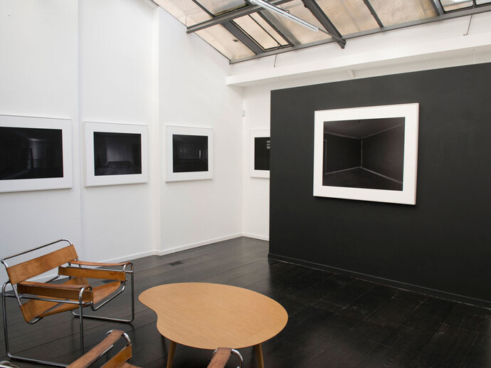 View of the exhibition "ainsi" by Jean-Claude Pondevie, melanie Rio gallery, Paris, 2015