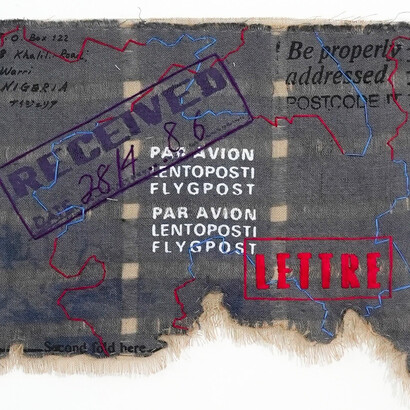 Yoma Emore, P.O Box 122 (The post box chronicles), 2024. Courtesy of Rele Gallery