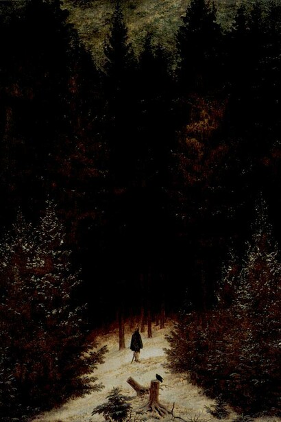 ¿Cuál es el simbolismo de este cuadro de Friedrich?