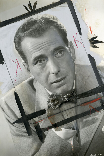 Bogart, 1949, Tirage argentique vintage retouché à la main, 20 x 25 cm, Pièce unique, Courtesy Argentic