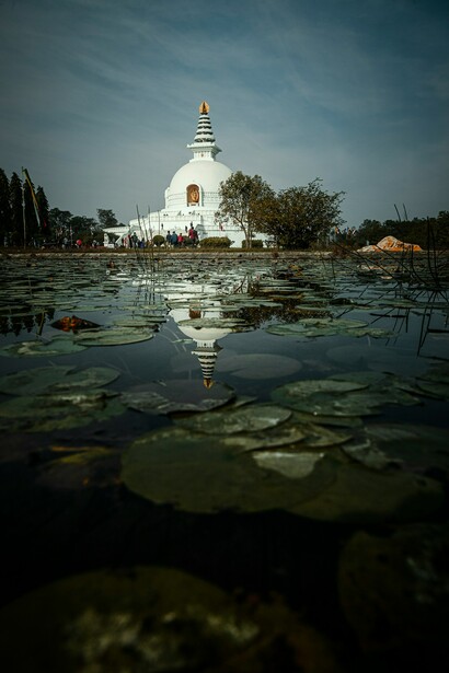 The World Peace Pagoda in Nepal is a symbol of culture, diversity, and hope