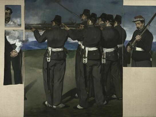 Edouard Manet 1832 - 1883, The Execution of Maximilian, about 1867-8, Oil on canvas, 193 x 284 cm, © The National Gallery, London