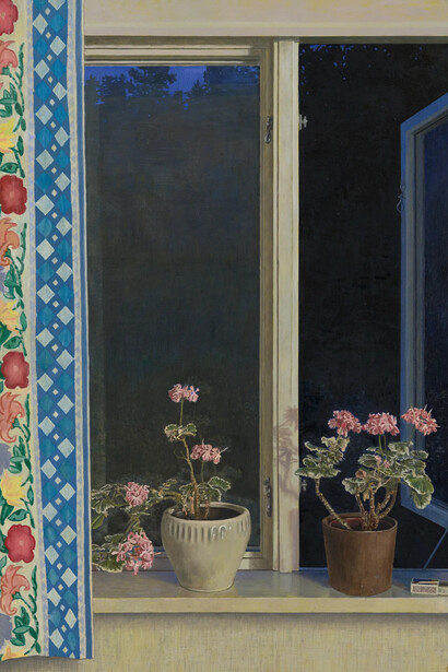 Leif Engström, Blommorna i fönstret (detail), 2026. Courtesy of Cecilia Hillström Gallery