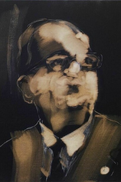 Miquel Barceló, Gimferrer, 2010, Bleach, chalk, and charcoal on canvas, 25 5/8 x 21 1/4 inches (65 x 54 cm), Art © Miquel Barceló, 2010. Photo © André, Morin, 2013