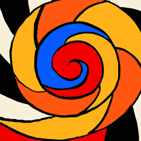 Alexander Calder, Le Turban, 1969.
Lithographie originale en couleurs
sur Chiffon de Mandeure,
109,5 x 75 cm. Photo Archives
Fondation Maeght.
© Calder Foundation New York,
Adagp Paris 2016.
