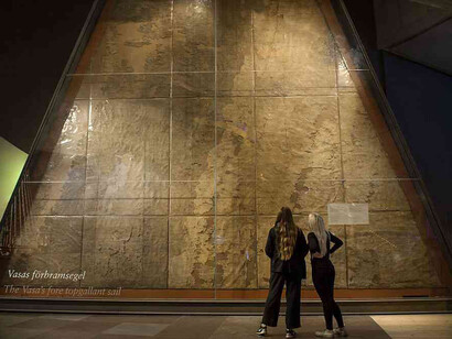The sailing ship, exhibition view. Courtesy of The Vasa Museum