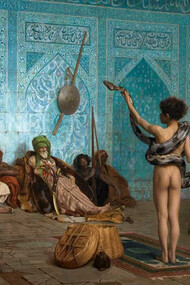 The Snake Charmer, circa 1879, an iconic Orientalist painting by Jean-Léon Gérôme made famous by the cover of Edward Said’s 1978 book Orientalism