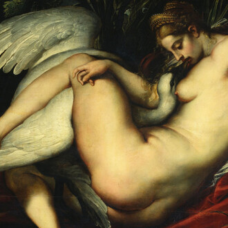 Peter Paul Rubens, Leda mit dem schwan, 1598/1600. Mit freundlicher Genehmigung des Albertinum Museums