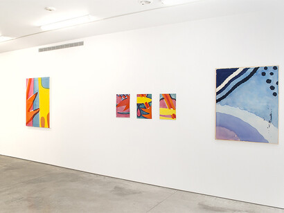 Tim Braden, installation of "Porthmeor" exhibition, 2014. Courtesy of Ryan Lee, New York.