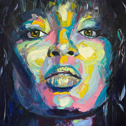 Alana O’Hern, Naomi, Oil on Canvas, 48 x 48 inches