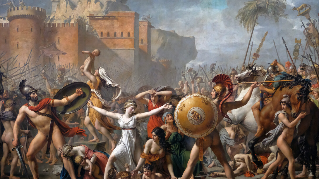 «El rapto de las sabinas» (1799), Jacques-Louis David