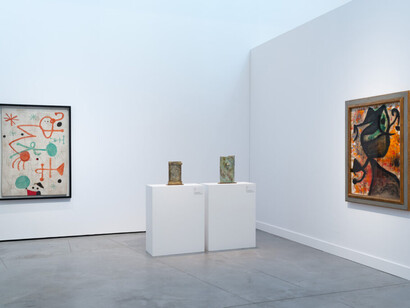 Joan Miró, Paysage Miró. Pintar entre las cosas, vista de exhibición. Cortesía de Es Baluard Museu d'Art Contemporani de Palma