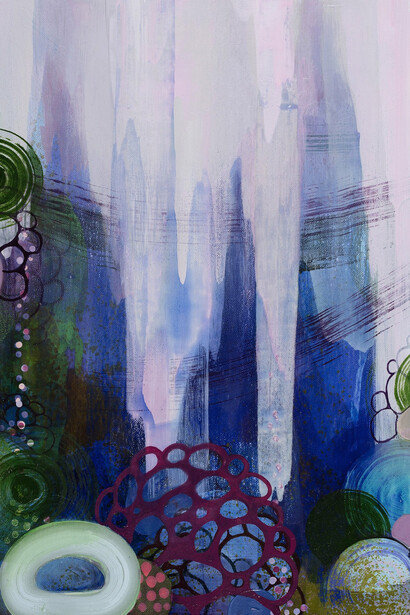 Sarah Lutz, Lotus garden II (detail), 2026. Courtesy of the Schoolhouse Gallery