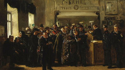 Vladimir Makovsky, Colapso bancario, 1880