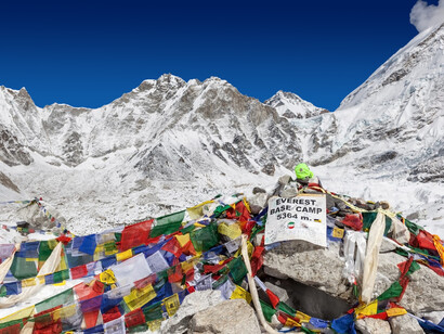 Frammenti di diversi tipi sono stati ritrovati sull'Everest