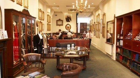 Showroom of Henry Poole in Savile Row, © Henry Poole & Co