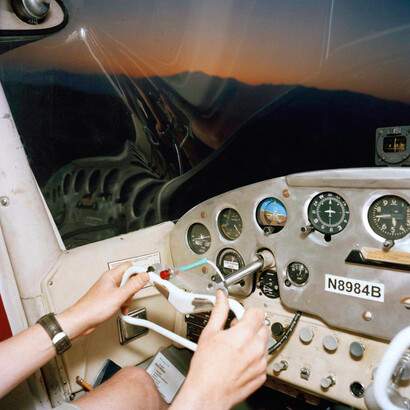 Elaine Stocki, "Cessna" 2013. C-print, edition of 5 (+1 AP), 29 x 29 inches. Courtesy the artist and Thomas Erben Gallery, New York.