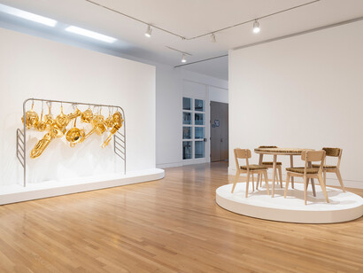 Hugh Hayden, American vernacular, exhibition view. Courtesy of Frye Art Museum