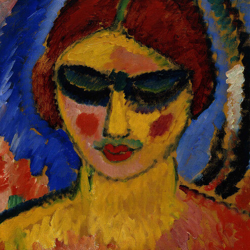 Alexej Jawlensky, Mädchen mit niedergeschlagenen Augen, um 1912