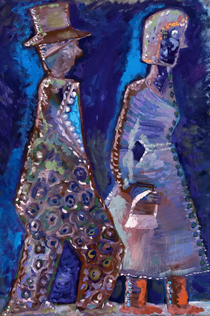 Uncle Budge and Auntie Elza (detail), 2026. Courtesy of Harkawik