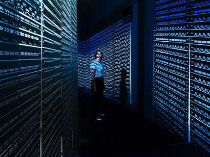 Senga Nengudi, Warp trance, 2007. Installation view, Another energy: power to continue challenging—16 women artists from around the world, Mori Art Museum, Tokyo, 2021. Courtesy of Mori Art Museum, Tokyo. Photo by Furukawa Yuya