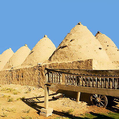 Historic beehive houses in Harran, Turkey, an ancient Mesopotamian village