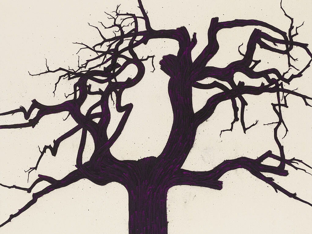 Tony Bevan (b. 1951), Tree (PP1428), 2013, Acrylic and charcoal on paper, 85.3 x 121.1 cm; (33 5/8 x 47 5/8 in.)
