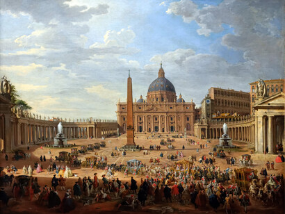 San Pietro Platz zum Zeitpunkt des Goethe