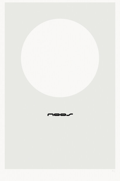 Franco Cervi, Noos, dettaglio, 2014, serigrafia artistica a due colori su carta accoppiata con lastra di alluminio, 117 x 76 cm, Ed. di 5+ 1 p.a.