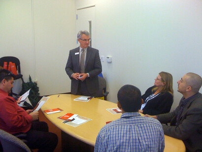 Meeting with colleagues