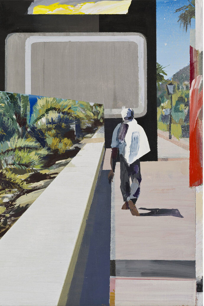 Alfonso Albacete, Joc 5. Ruta, 2015, acrilico sobre lienzo, 33x24cm