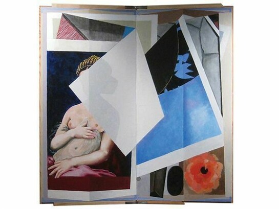 La Fornarina, Acrylic on Folding Screen, 48" x 48", December 2011