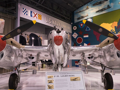 1945 Lockheed P-38L Lightning - N3800L. Courtesy of EAA