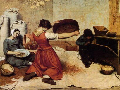 Gustave Courbet - As peneiras de grãos - 1854
