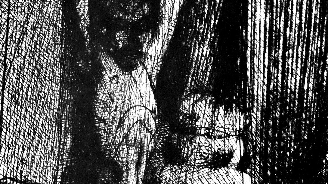 Rembrandt van Rjin: “Le tre croci”, part. 1660. Il fitto tratteggio è ottenuto da aggiunte progressive di segni ad acquaforte e puntasecca