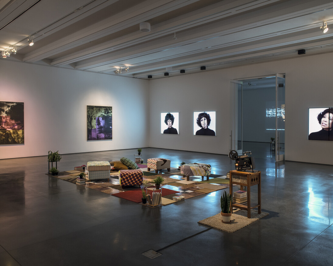 Mickalene Thomas: Mentors, Muses, and Celebrities, Exhibition view. Courtesy of CAM