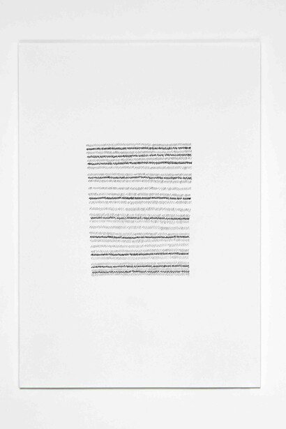 Myriam El Haïk, Time lines, 2014, pencil on paper, 14,8 cm x 21 cm