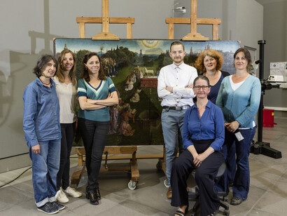 Restoration of the Ghent Altarpiece. Courtesy of Musée des Beaux-Arts de Gand